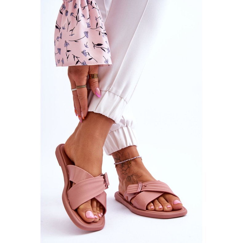Papuci vegani parfumati ZAXY JJ285216 Nud roz 2