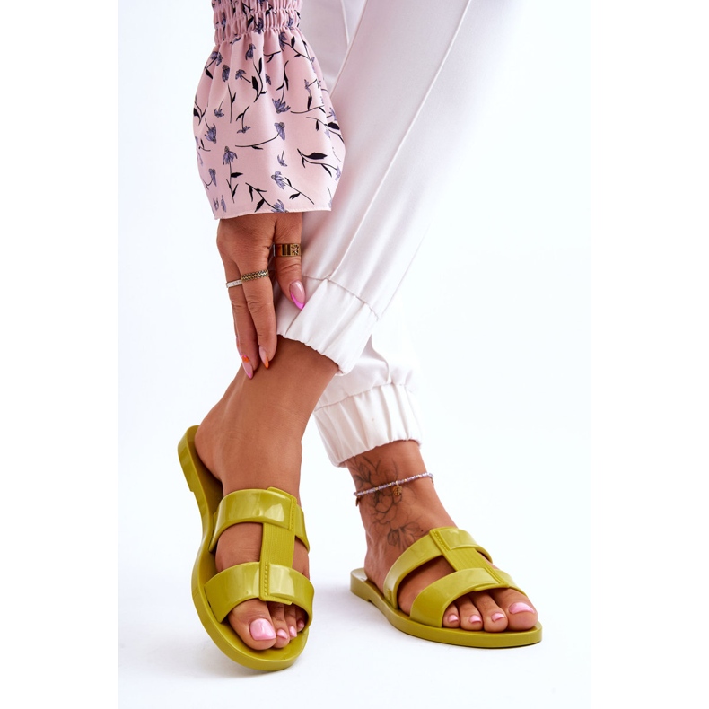 Papuci vegani la modă ZAXY JJ285261 Verde 2