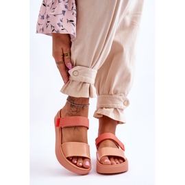 Sandale Vegane Velcro ZAXY HH285283 Portocaliu portocale 1