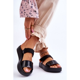 ZAXY Sandale Vegane Velcro HH285282 Negru 2