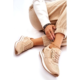 Marquiiz Pantofi Sport Dama Adrea Cu Fermoar Decorativ Bej 4