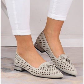 Pantofi ajurati dama Jezzi ASA178-5 argint 3