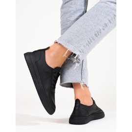 Tenisi Shelovet negri de damă ajurat negru 2