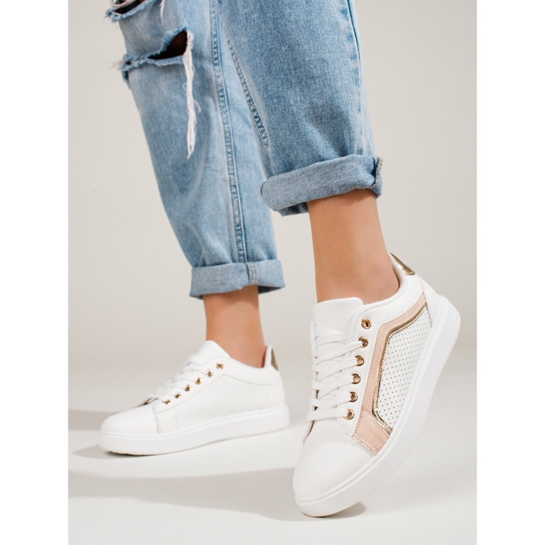 Pantofi sport clasici de dama alb Shelovet 1