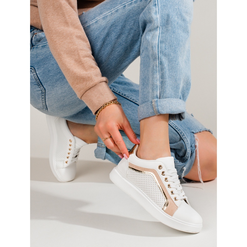 Pantofi sport clasici de dama alb Shelovet 2