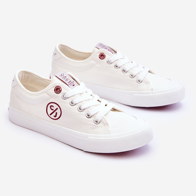 Pantofi de damă Cross Jeans Tesatura LL2R4043 Alb 1