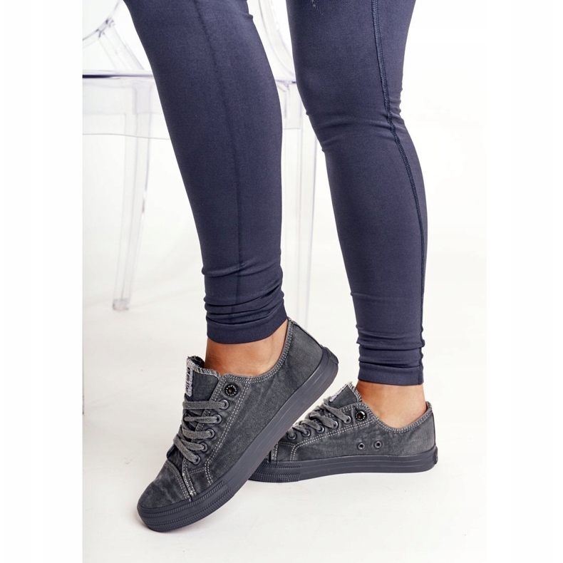 Adidași pentru femei Big Star Dark Grey DD274440 gri 3