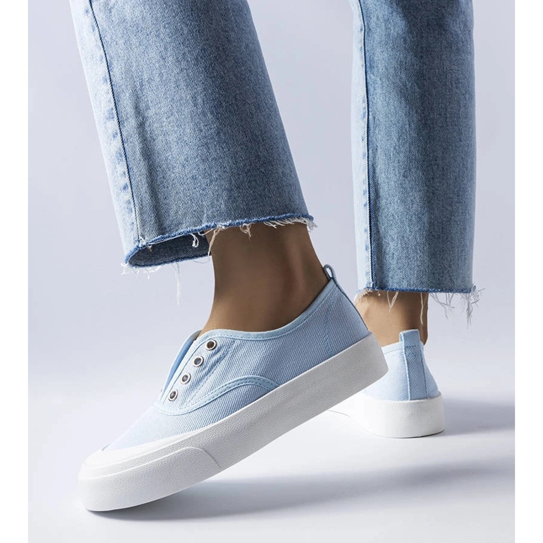 Tenisi slip-on albaștri de la Rabican albastru 1