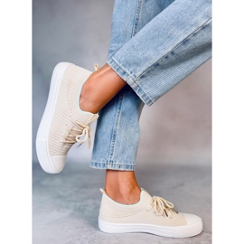 BM Tenisi sosete dama Bruni LT.BEIGE bej 1