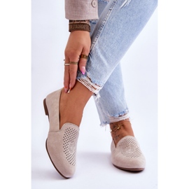 S.Barski Mocasini confortabili din piele intoarsa Bej Giovana 2