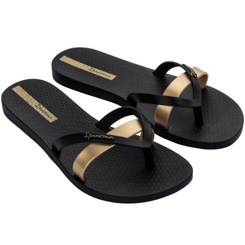 Ipanema Kirei Fem Flip Flops W 81805-24006 negru de aur 1
