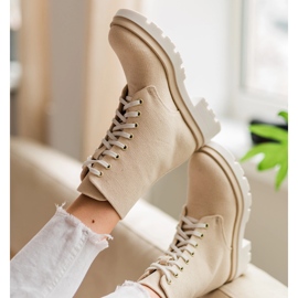 Marco Shoes Cizme de primăvară din bumbac 2090B-1265-4 bej 1 Marco Shoes Cizme de primăvară din bumbac 2090B-1265-4 bej 1