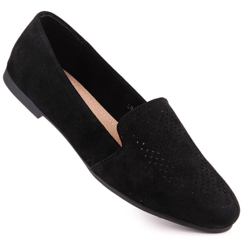 Pantofi slip-on confortabili din piele intoarsa neagra S.Barski LR29515 negru 1