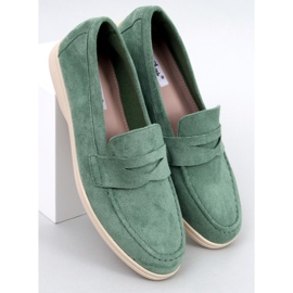 Mocasini de piele intoarsa verde Blum 1