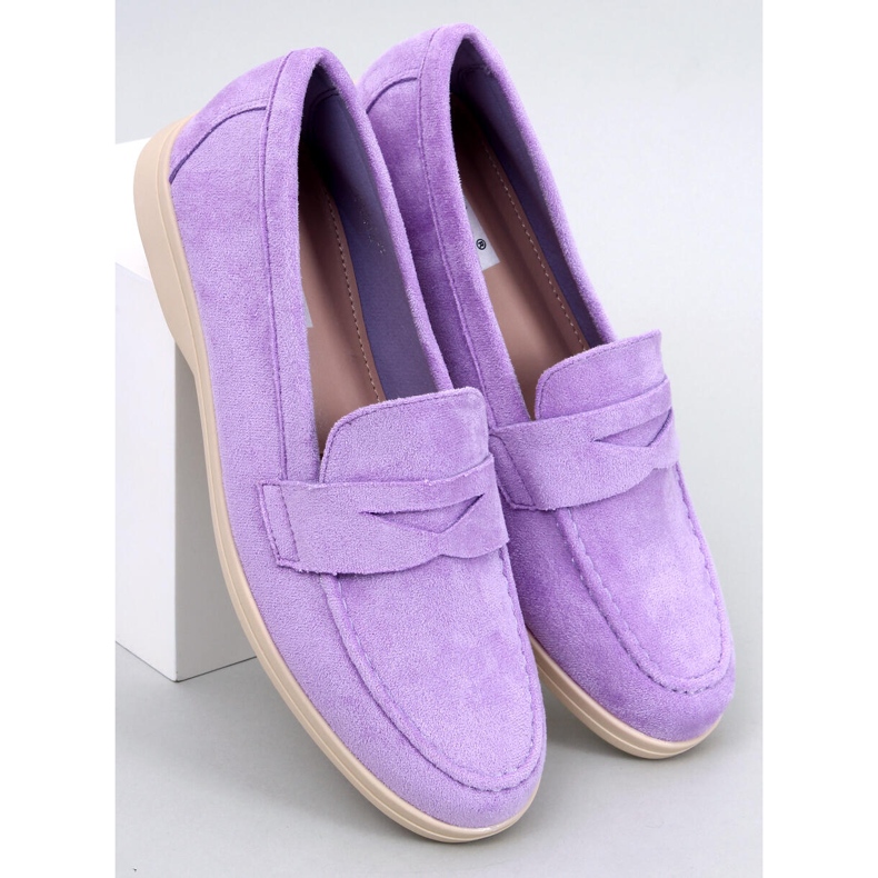 BM Mocasini de piele intoarsa violet Blum 1