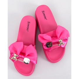 BM Papuci cu platforma Teddy Fuchsia ursuleti roz 1 BM Papuci cu platforma Teddy Fuchsia ursuleti roz 1
