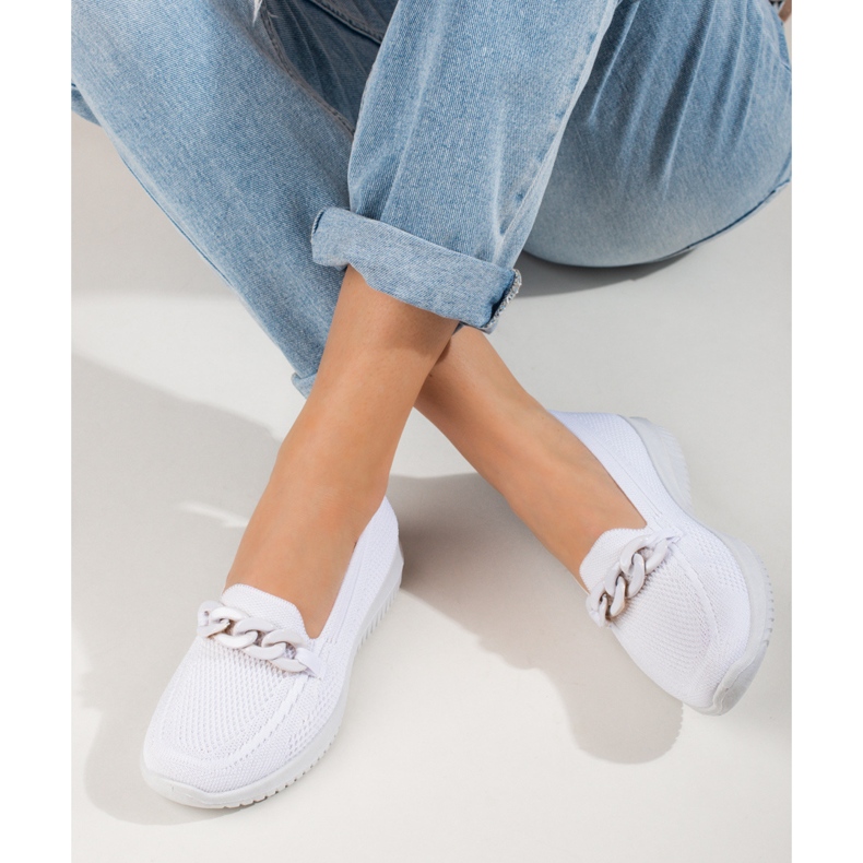 Material confortabil pentru femei, cu un lanț Shelovet alb 2