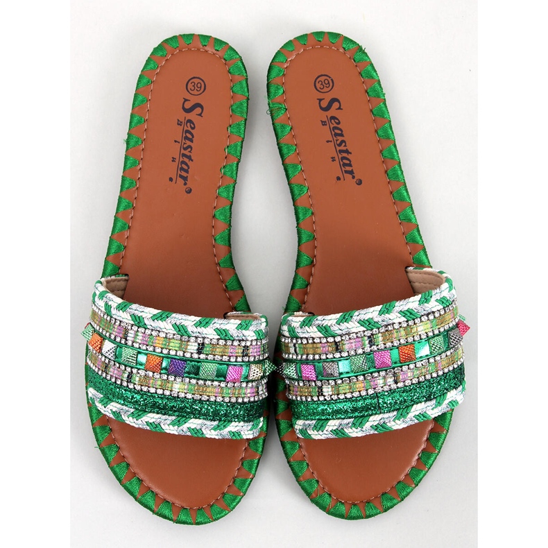 Papuci Maroc Green Marrakech verde 1