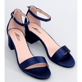 Sandale cu toc mic de la Clarence Blue albastru 1