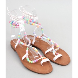 Seastar Megh Cizme romane albe cu margele 1