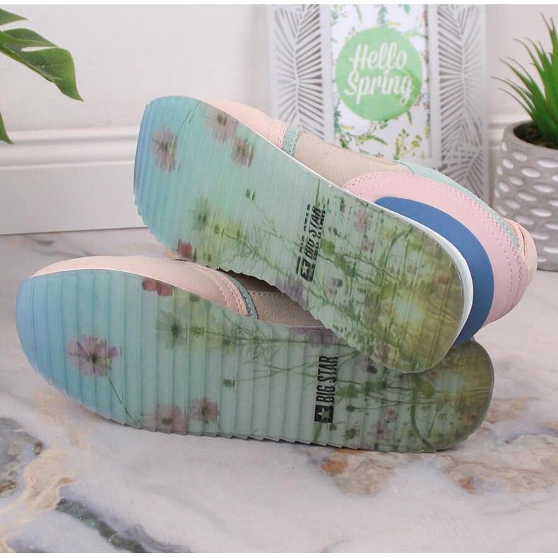 Pantofi sport din piele pentru femei adidasi Big Star LL274347 multicolor 1