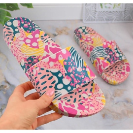 Papuci de dama comozi, elastici, parfumati multicolori ZAXY Manifestar Color Slide HH285097 5