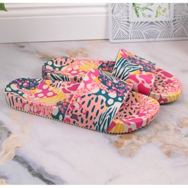 Papuci de dama comozi, elastici, parfumati multicolori ZAXY Manifestar Color Slide HH285097 6