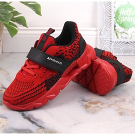 Atletico Pantofi sport roșii cu velcro pentru copii B91230217 negru 5