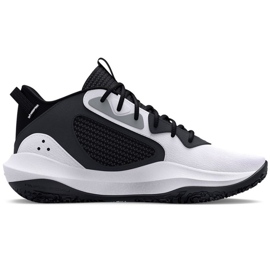 Pantofi de baschet Under Armour Gs Lockdown 6 Jr. 3025617 101 alb alb 2