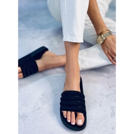 Papuci Minno Black pentru femei negru 3