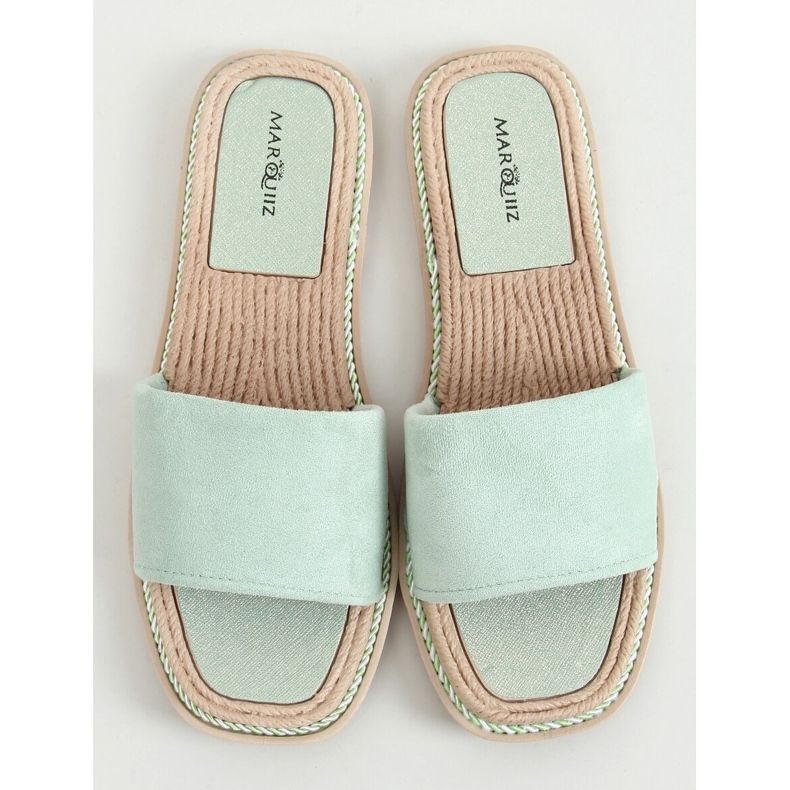 Papuci de piele de piele intoarsa Daniels Green verde 1