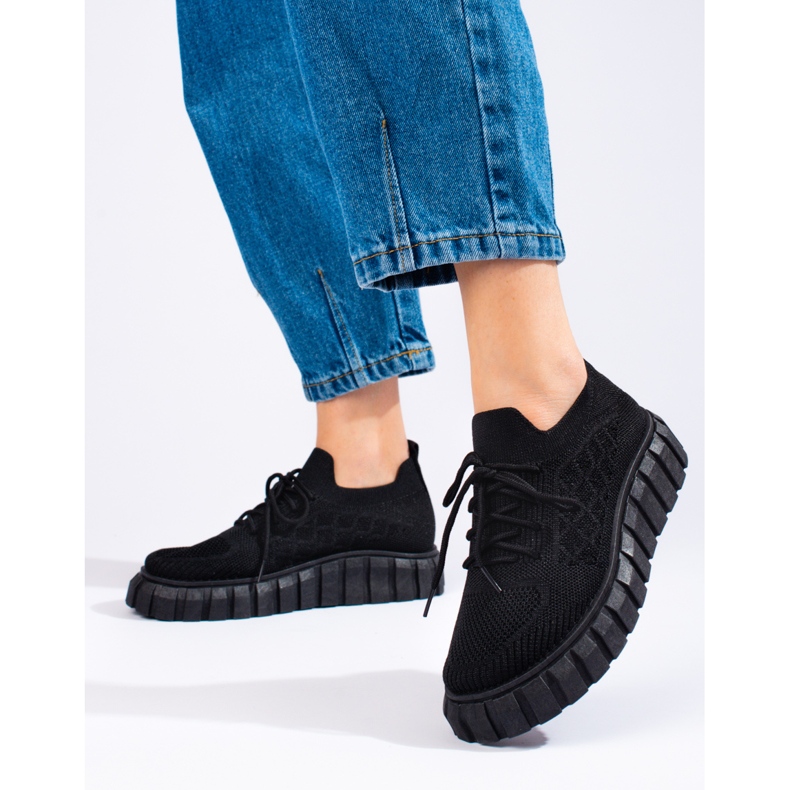 Pantofi sport Shelovet de dama negru 2