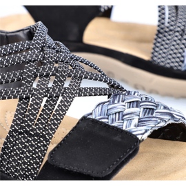 Sandale de damă confortabile negre cu velcro Rieker 64889-00 negru 2 Sandale de damă confortabile negre cu velcro Rieker 64889-00 negru 2