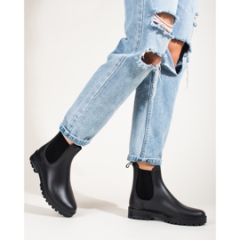 Cizme negre cu talpa groasa de la Shelovet negru 1 Cizme negre cu talpa groasa de la Shelovet negru 1