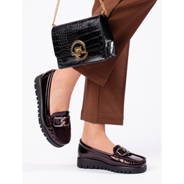 W. Potocki Mocasini dama lacuiti Potocki visiniu roșu 1 W. Potocki Mocasini dama lacuiti Potocki visiniu roșu 1