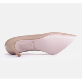 Marco Shoes Tocuri din piele Nappa bej 2