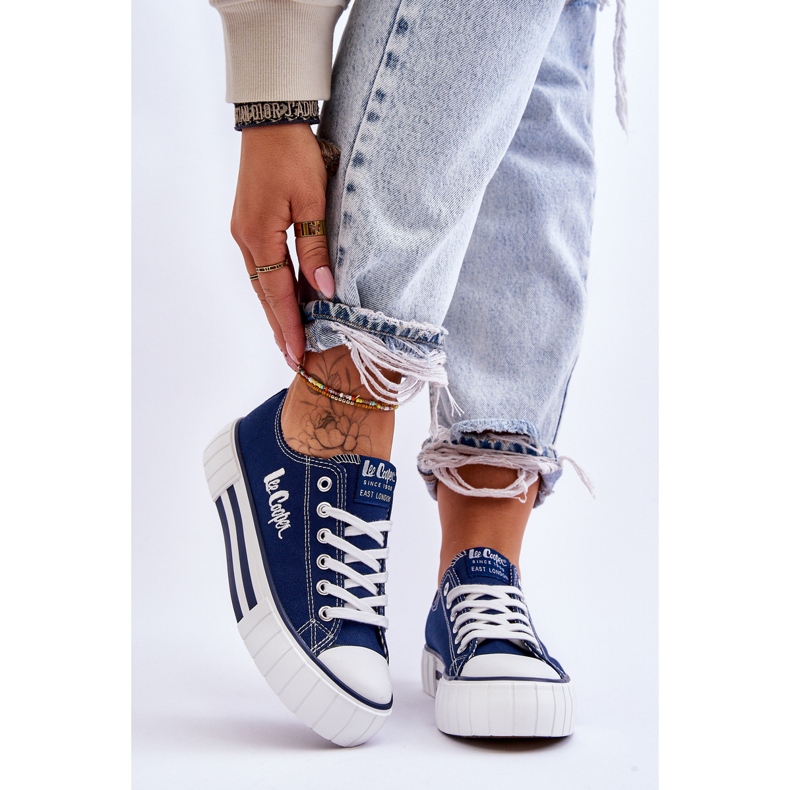 Pantofi de damă pe platformă Lee Cooper LCW-23-31-1803L bleumarin albastru 1