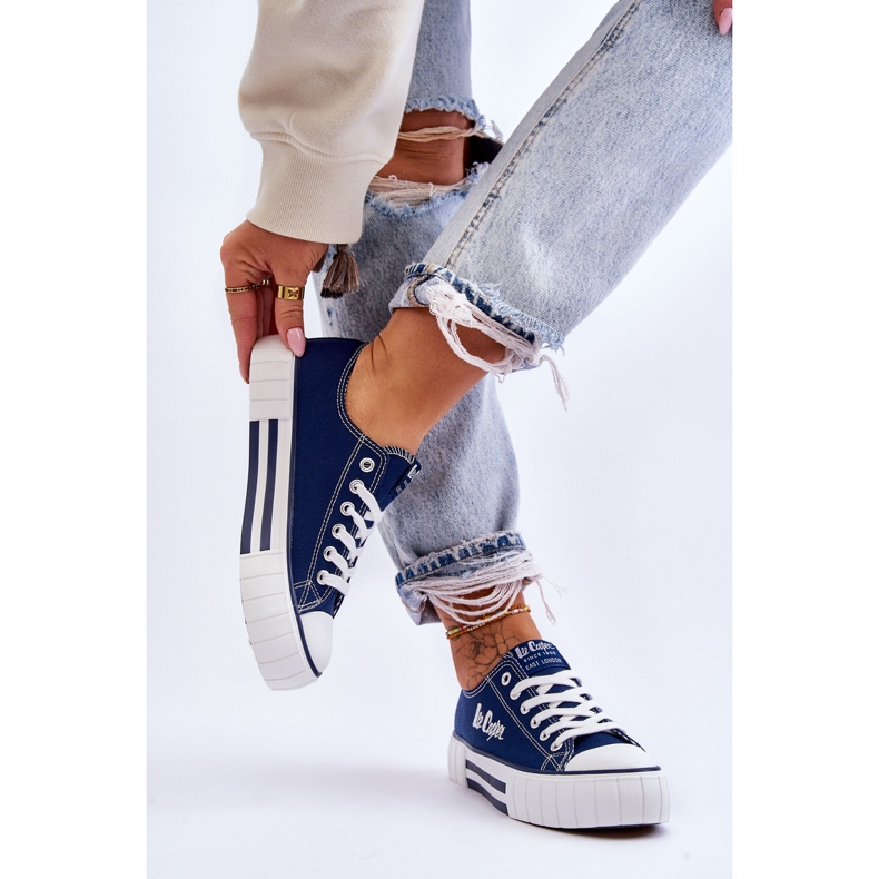 Pantofi de damă pe platformă Lee Cooper LCW-23-31-1803L bleumarin albastru 2