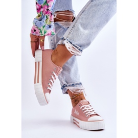 Pantofi de damă pe platformă Lee Cooper LCW-23-31-1804L roz 2