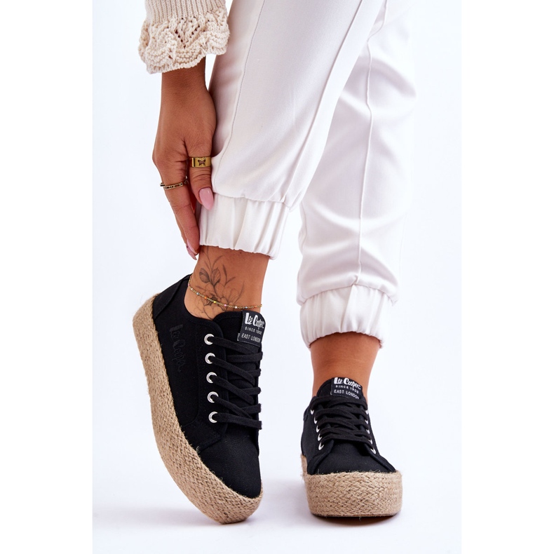 Pantofi împletit la modă Lee Cooper LCW-23-31-1797L Negru 1