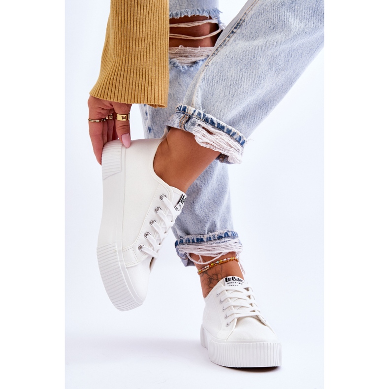 Pantofi comozi cu platformă Lee Cooper LCW-23-31-1806L Alb 2