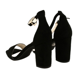 Evento Sandale Pe Toc Negru 23SD35-5560 4