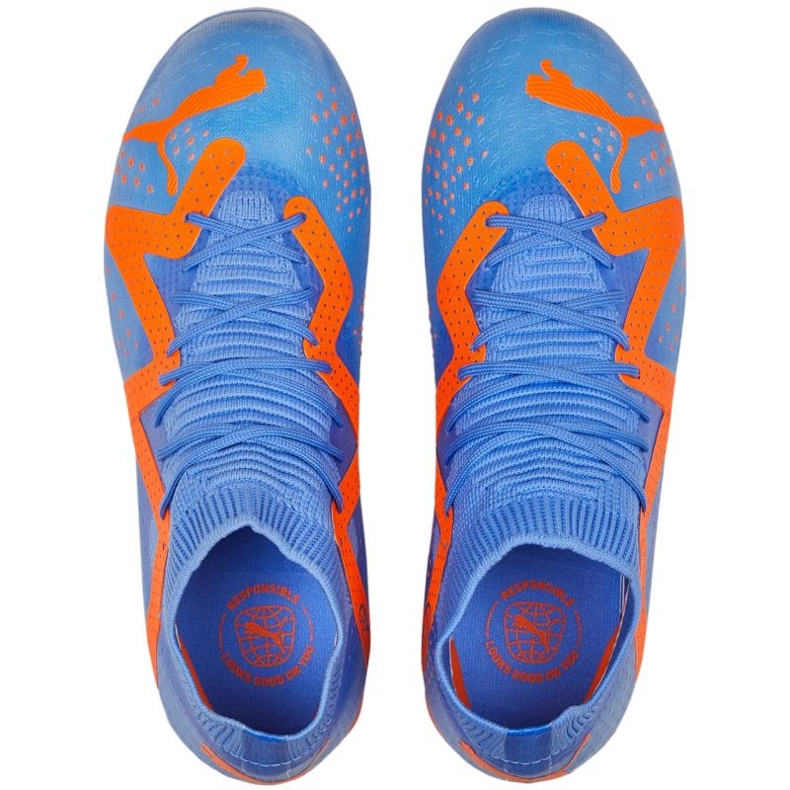 Pantofi de fotbal Puma Future Match FG/AG Jr 107195 01 albastru 1