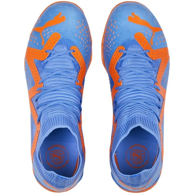 Ghete de fotbal Puma Future Match IT+Mid Jr 107198 01 albastru albastru 1