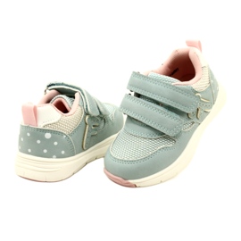 Evento Pantofi sport pentru fete pentru velcro 23dz23-5917 albastru 4