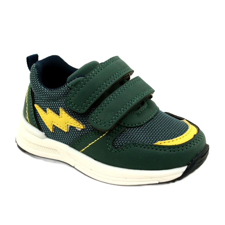 Evento Pantofi sport pentru băieți pentru Velcro 23DZ23-5916 Green verde 1