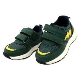 Evento Pantofi sport pentru băieți pentru Velcro 23DZ23-5916 Green verde 3
