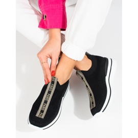 Pantofi sport ușori de damă pe platforma Shelovet negru 2