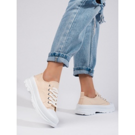 Tenisi dama platforma Shelovet bej 1