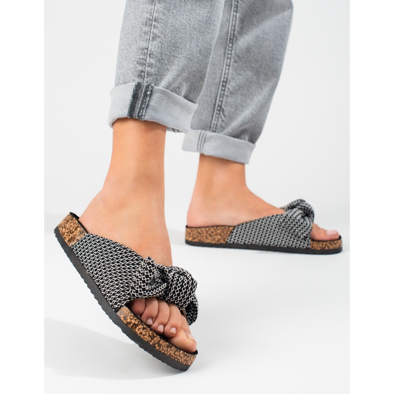 Șlapi Vinceza cu arc negru 2